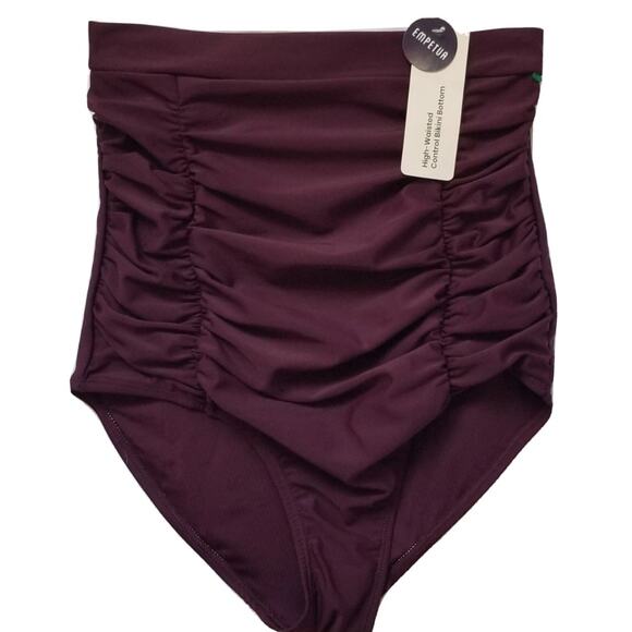 Brand New Empetua Women's Size 2XL XXL High Waisted Control Bikini Bottom Purple - Picture 3 of 9